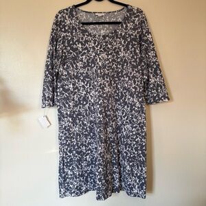 J. Jill Pure Jill 3/4 Sleeve Cotton Dress Size Medium